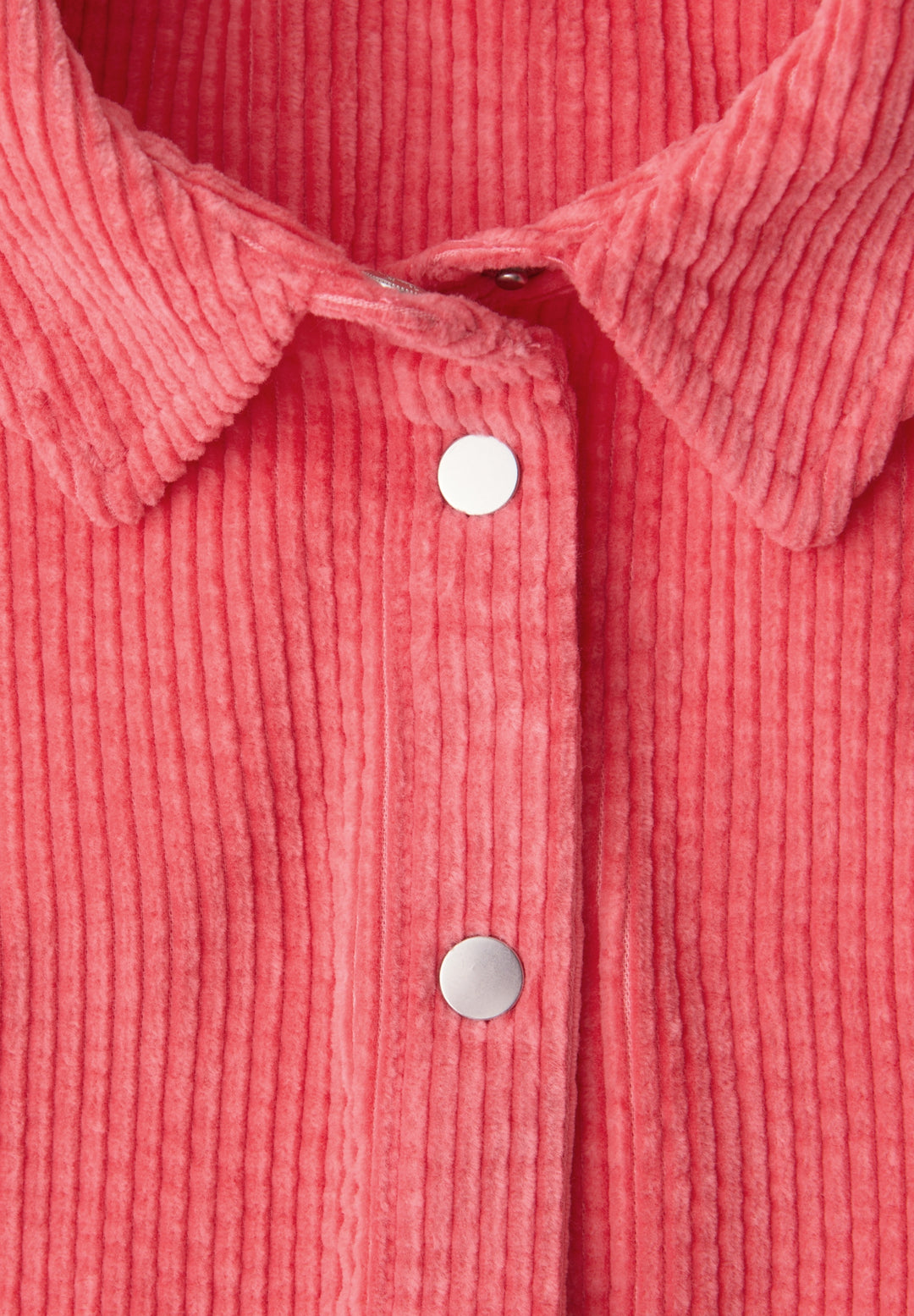 QR Corduroy shirtcollar blouse, striking coral 17261 Bild 2