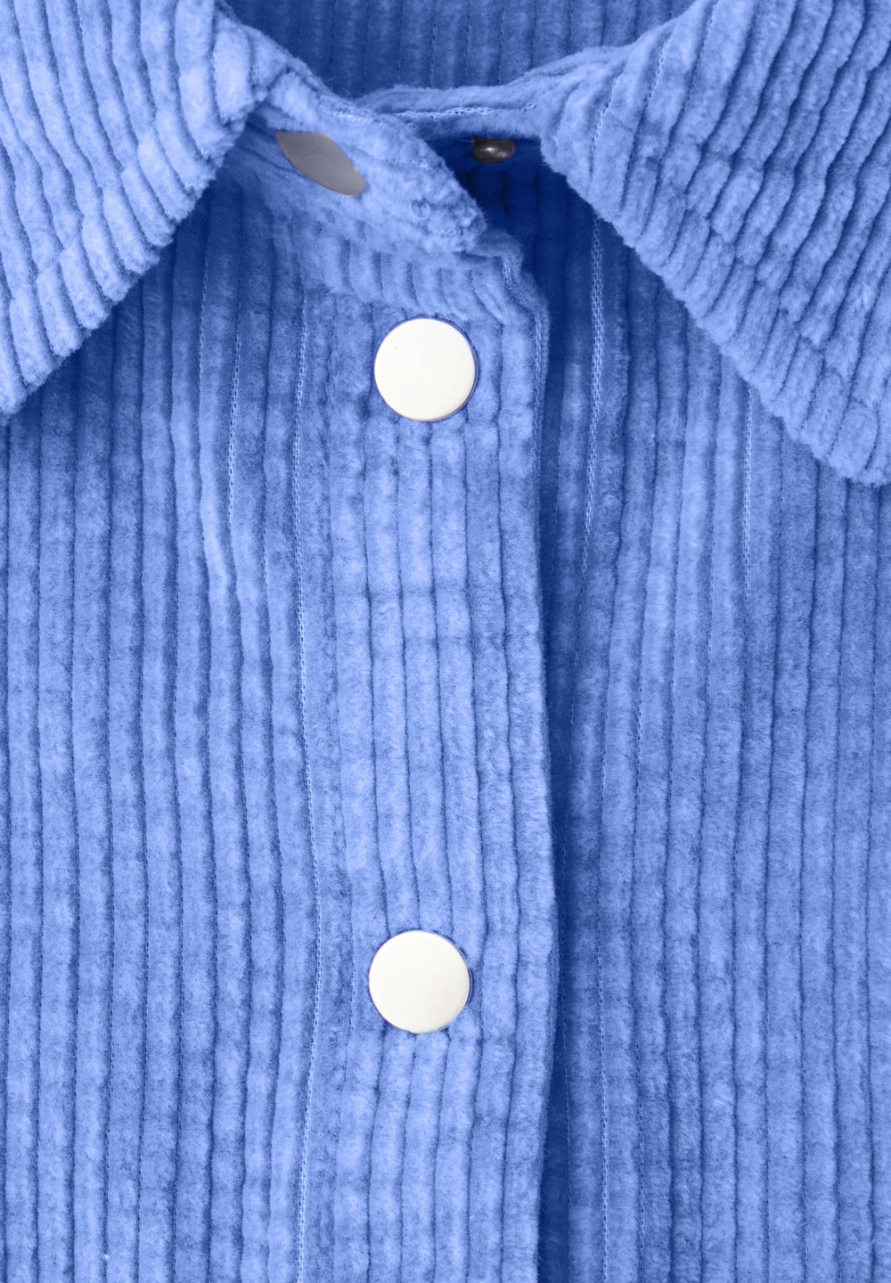 QR Corduroy shirtcollar blouse, bonnet blue 17453 Bild 2