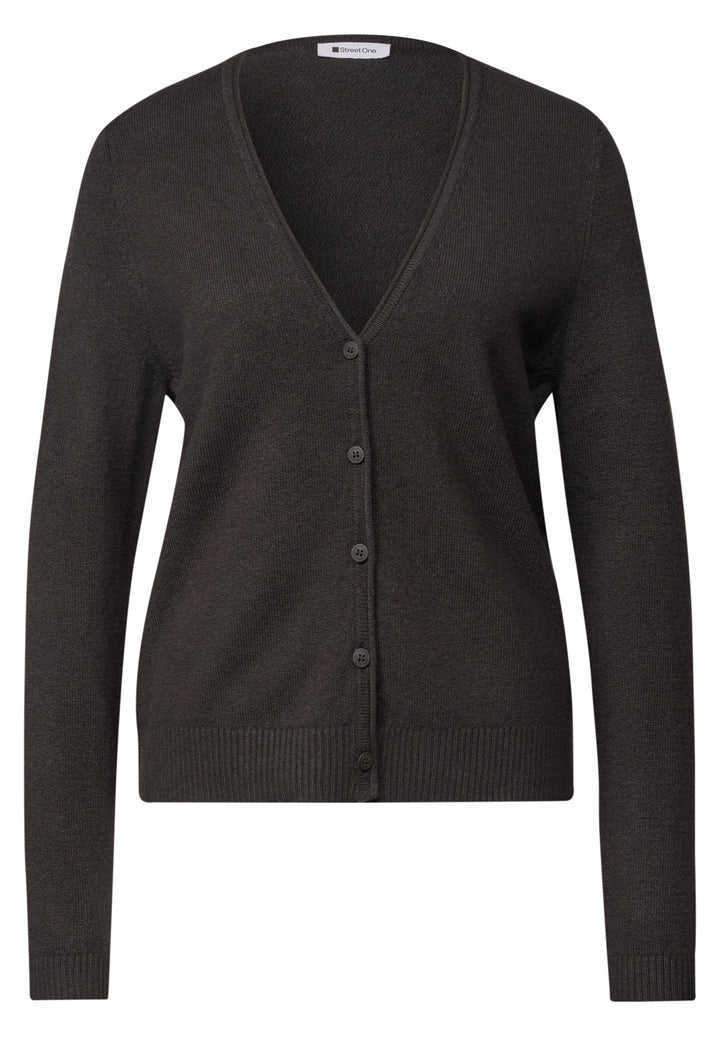 QR_cosy cardigan, black coffee mel. 18037 Bild 1