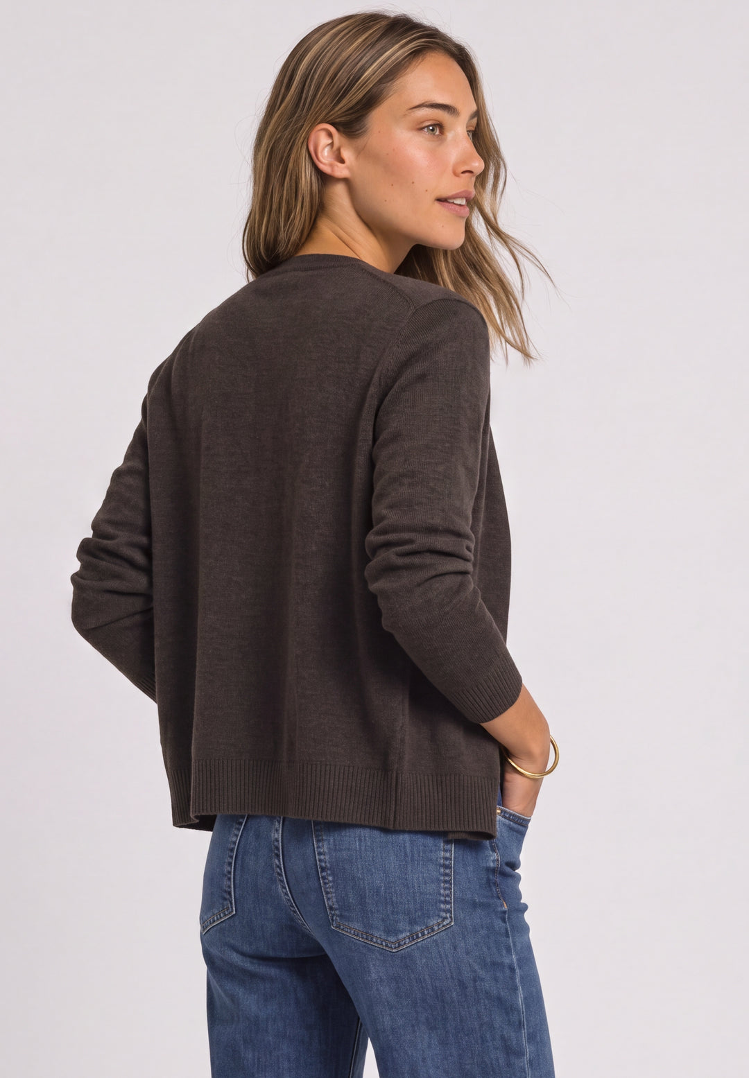 QR_cosy cardigan, black coffee mel. 18037 Bild 4