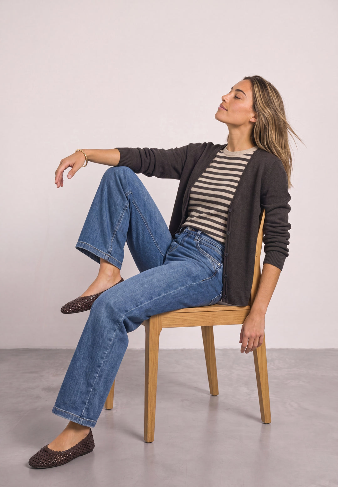 QR_cosy cardigan, black coffee mel. 18037 Bild 5