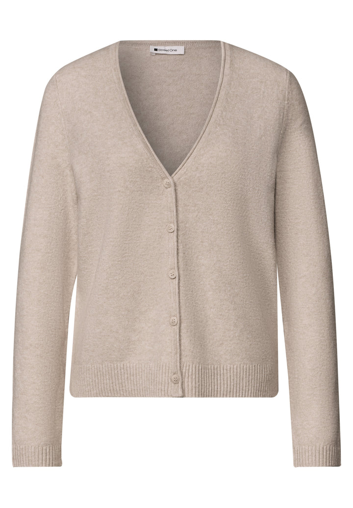 QR_cosy cardigan, clay sand mel. 18039 Bild 1