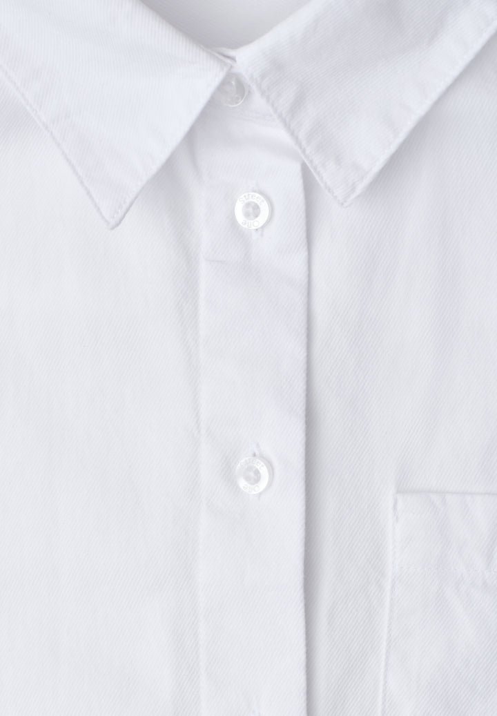 QR Cotton shirtcollar blouse w, White 10000 Bild 2