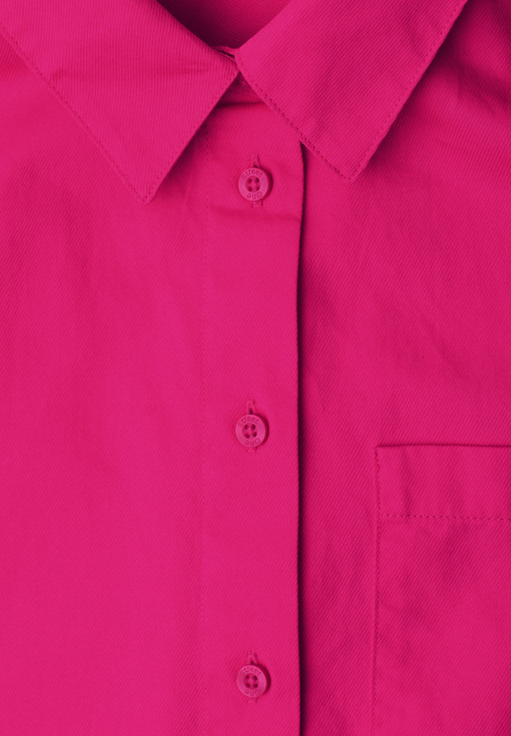 QR Cotton shirtcollar blouse w, magenta dream 17281 Bild 2