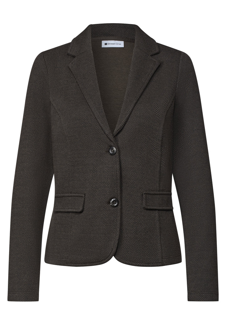 QR Dessin Basic Blazer, black coffee 17874 Bild 1
