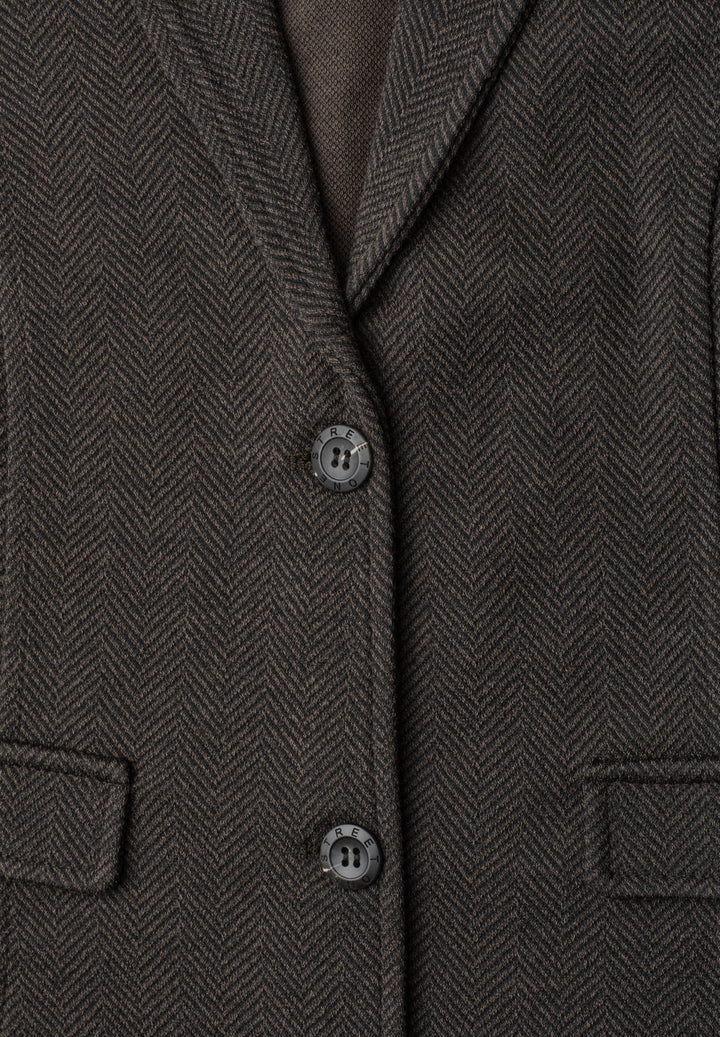 QR Dessin Basic Blazer, black coffee 17874 Bild 2