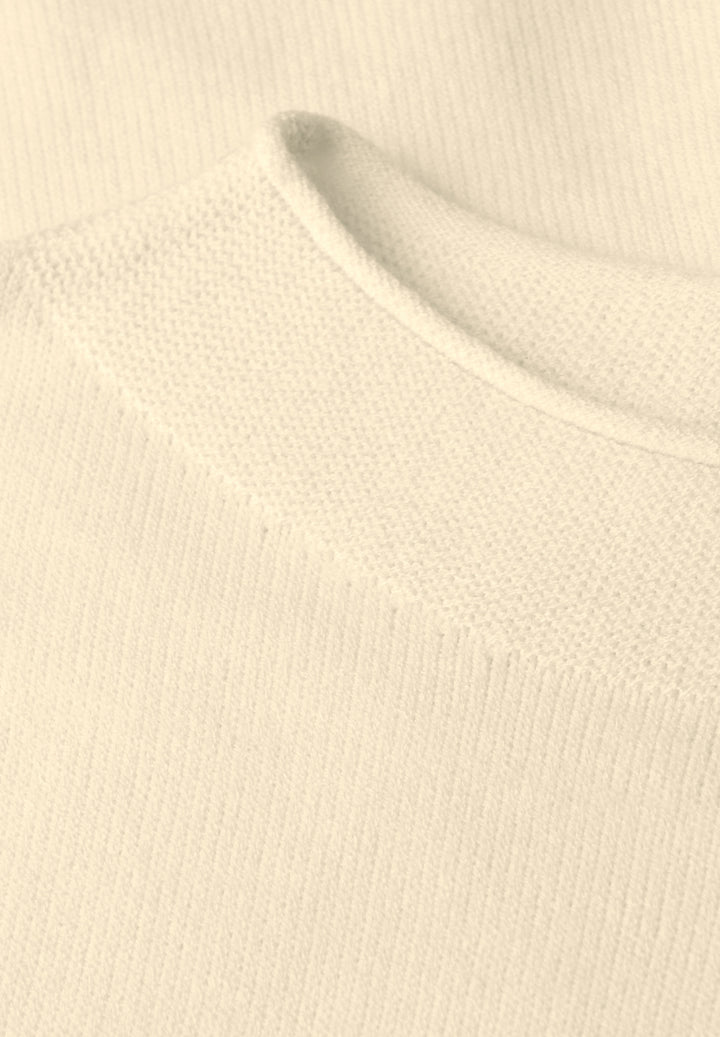 QR_rolled edge collar sweater, soft beige 16351 Bild 2