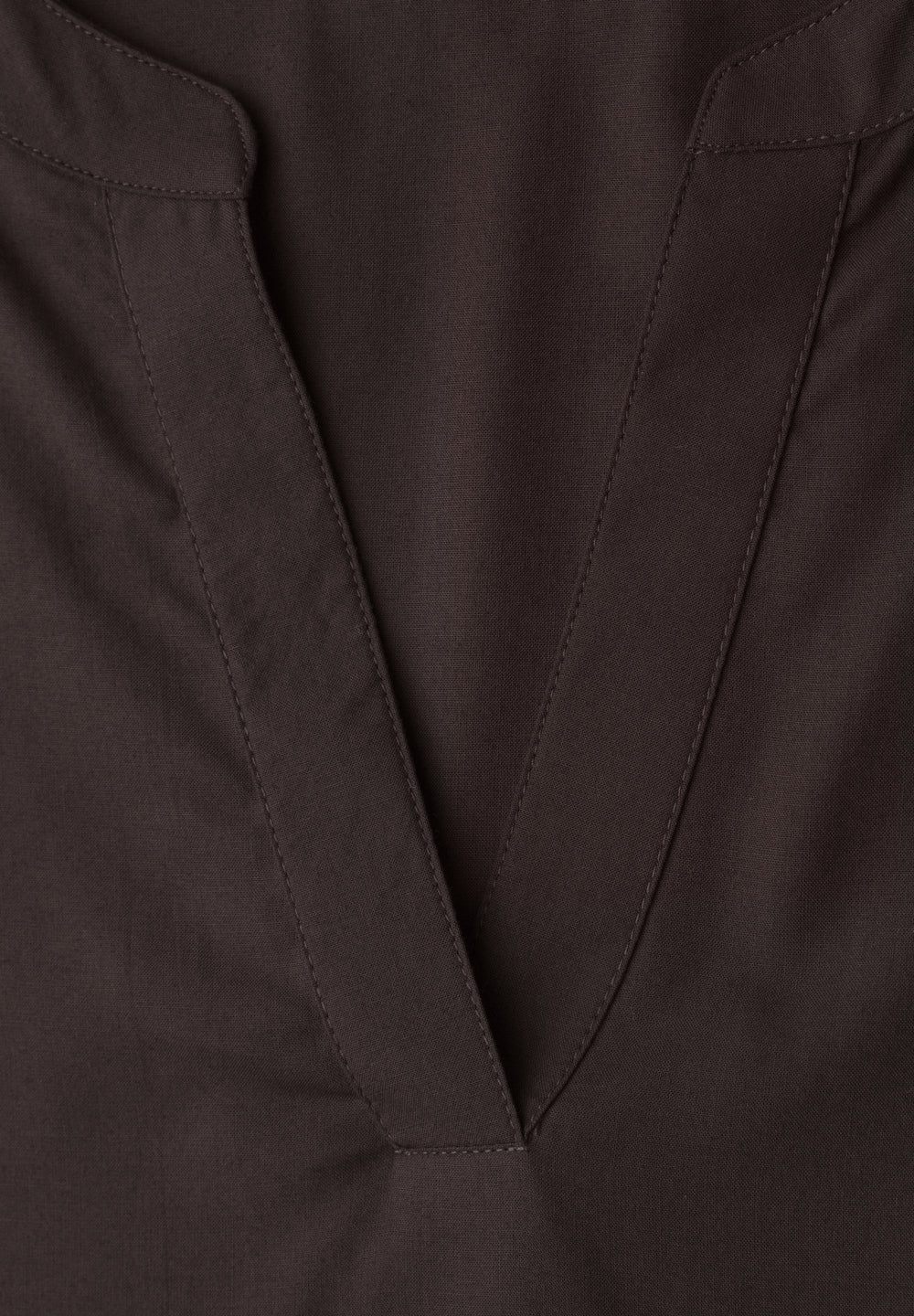 QR Splitneck blouse w turn-up, espresso brown 17276 Bild 2