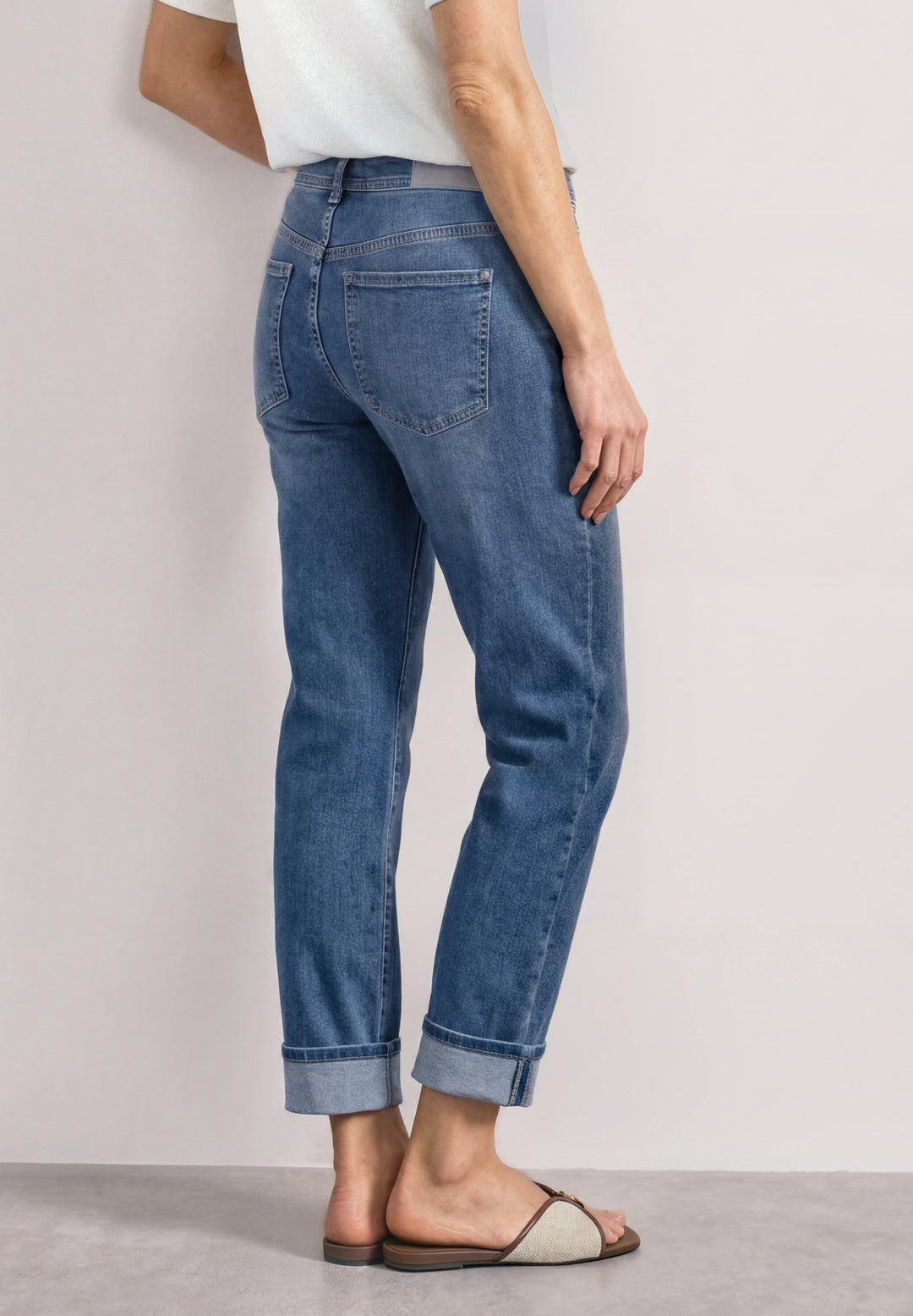 QR Style Amalia Straight Leg,m, Mid Blue Authentic washed 18062 Bild 4