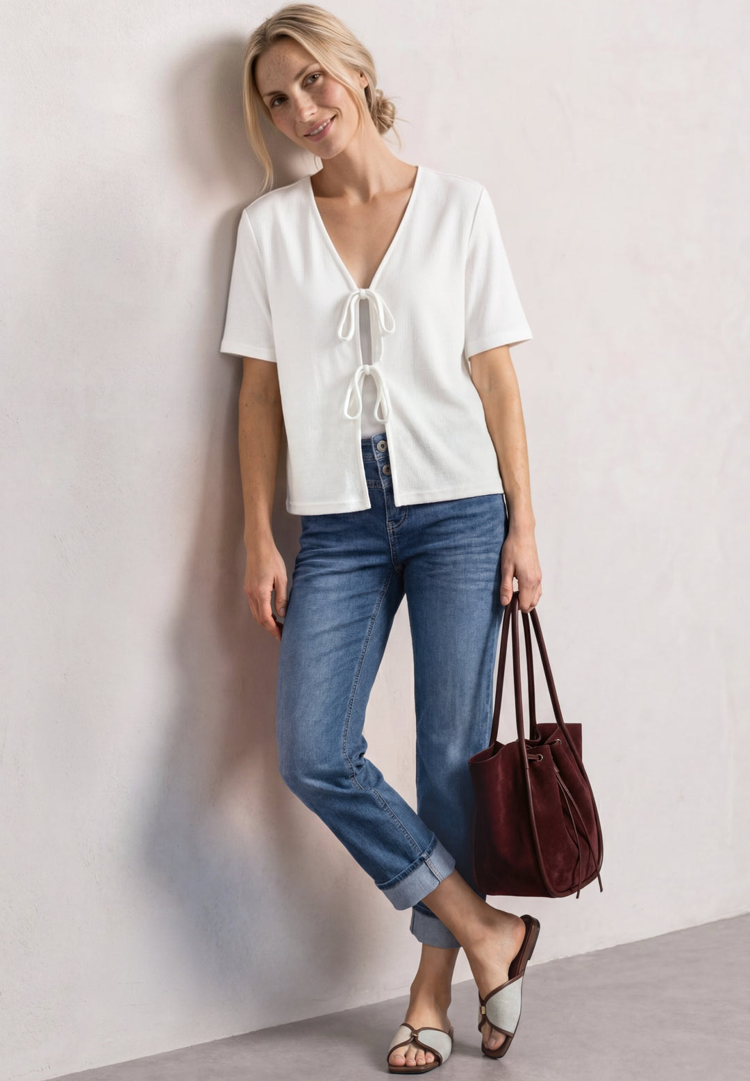QR Style Amalia Straight Leg,m, Mid Blue Authentic washed 18062 Bild 5