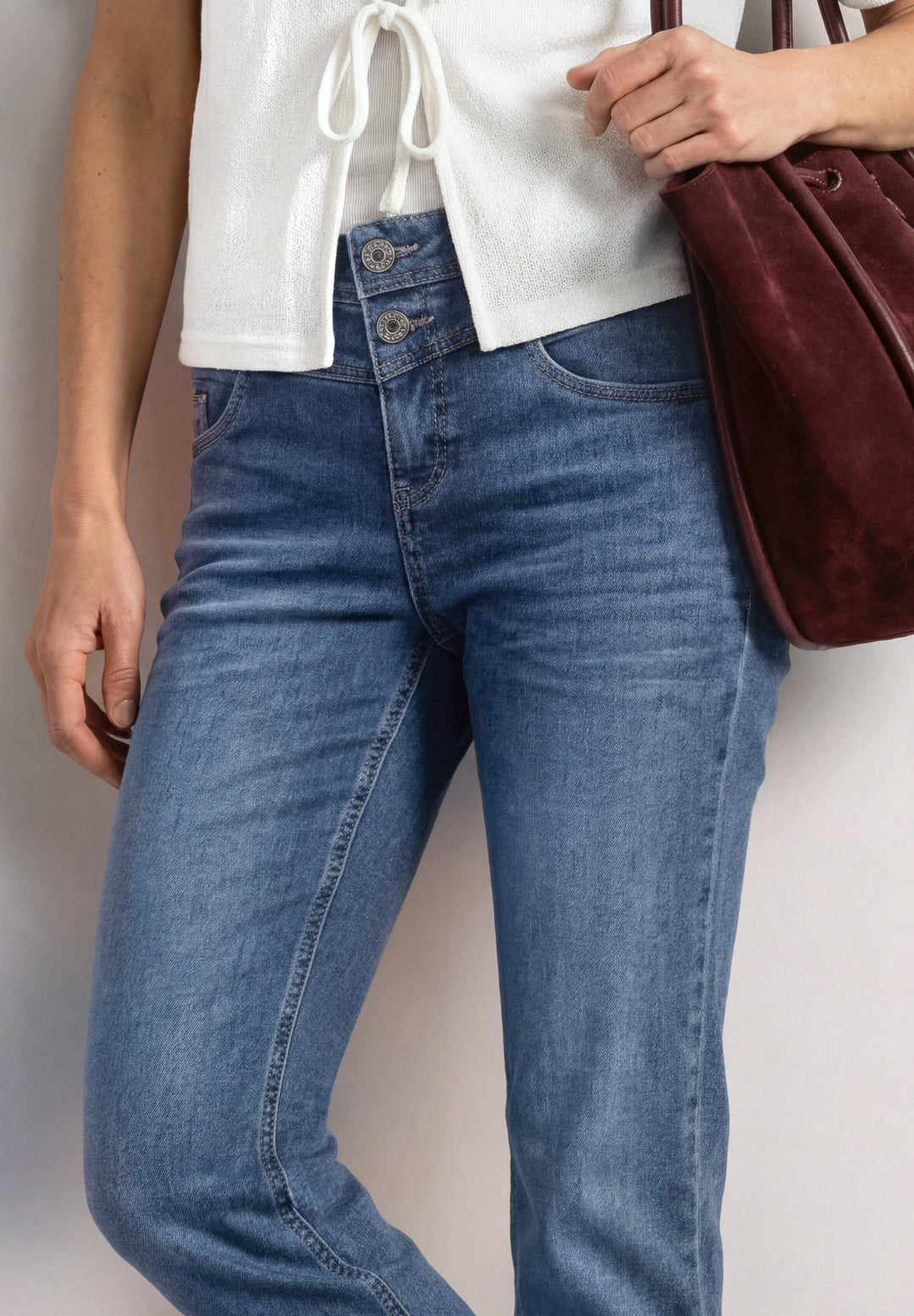QR Style Amalia Straight Leg,m, Mid Blue Authentic washed 18062 Bild 6
