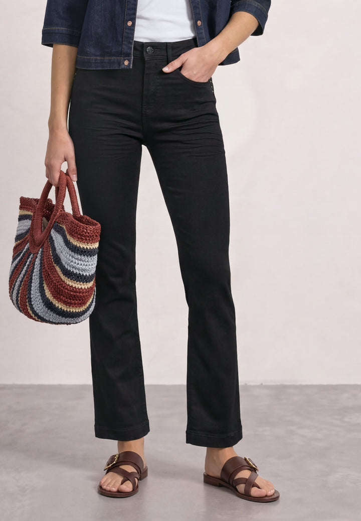 QR Style Blaire Bootcut,hw,bla, Black Rinse wash 18058 Bild 3