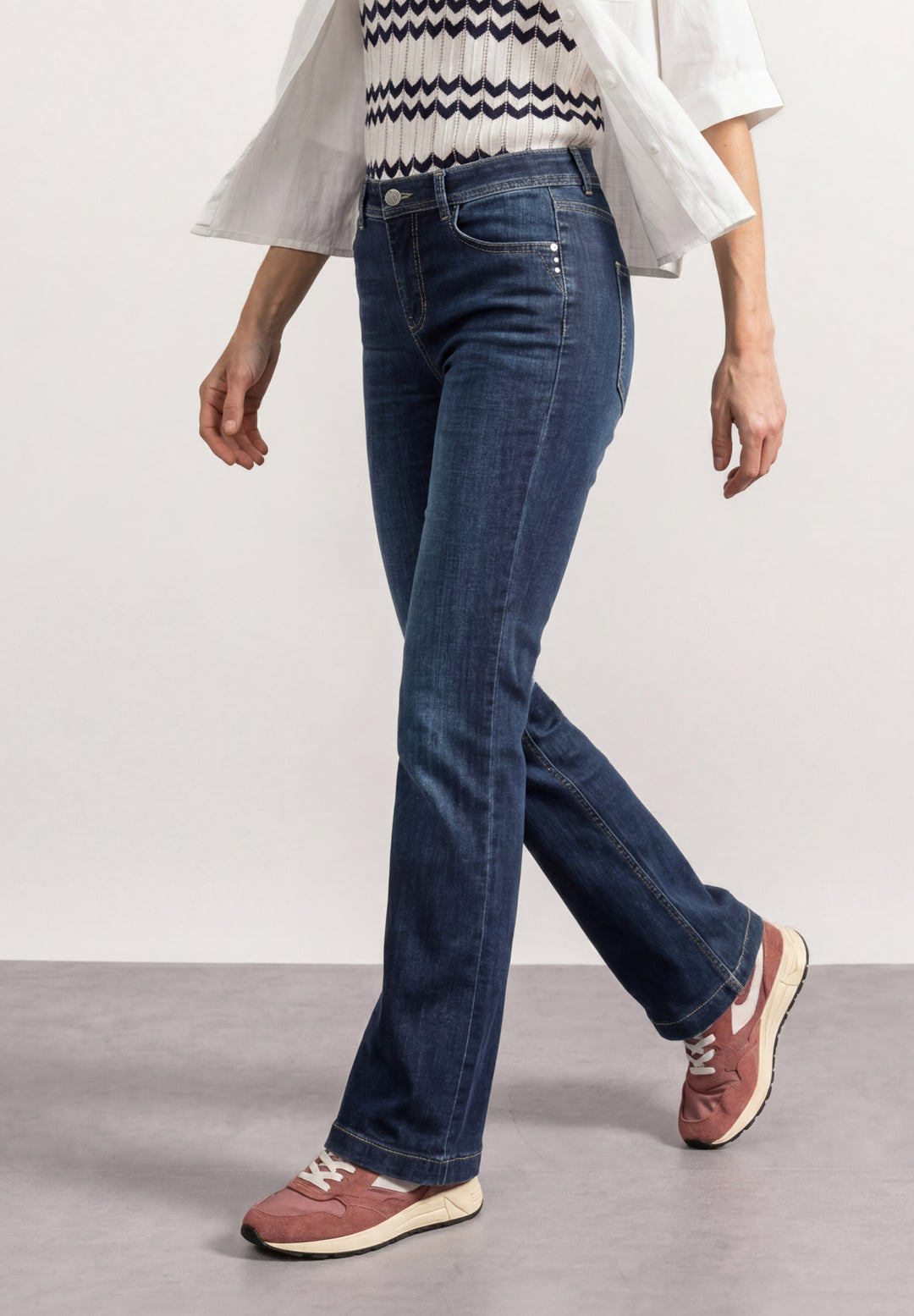 QR Style Blaire Bootcut,hw,dar, Dark Blue Washed 18046 Bild 3