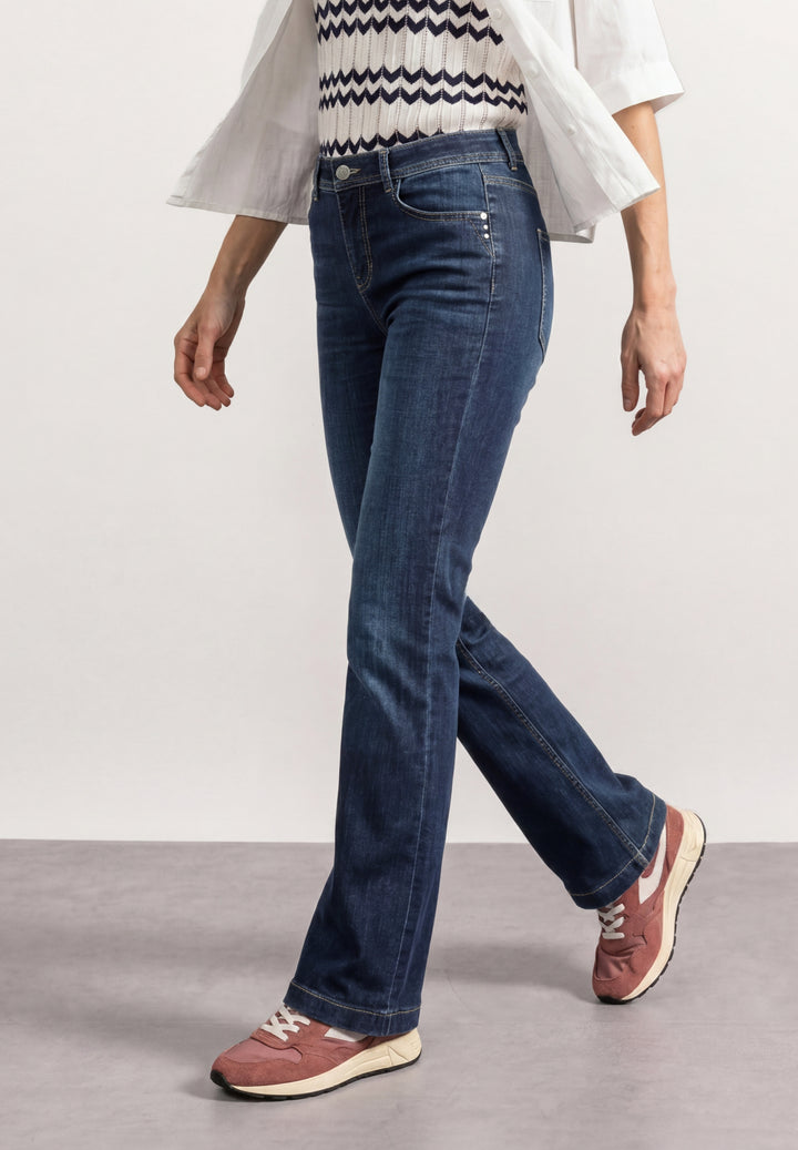 QR Style Blaire Bootcut,hw,dar, Dark Blue Washed 18046 Bild 3