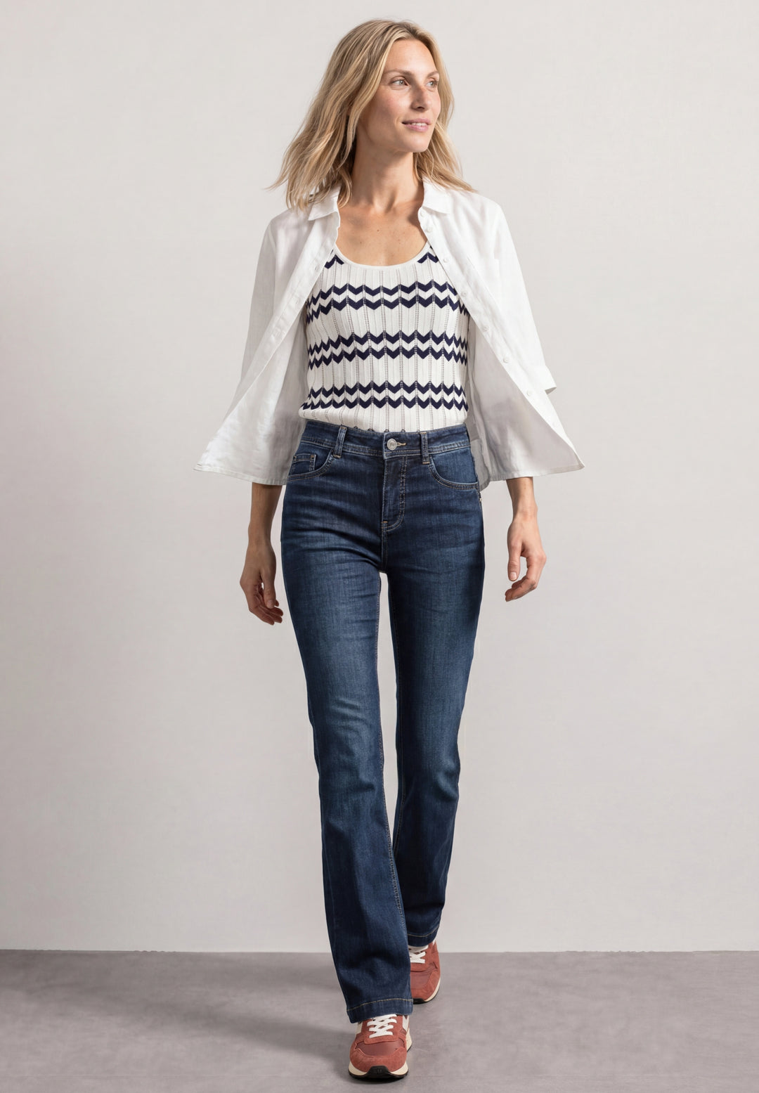 QR Style Blaire Bootcut,hw,dar, Dark Blue Washed 18046 Bild 5