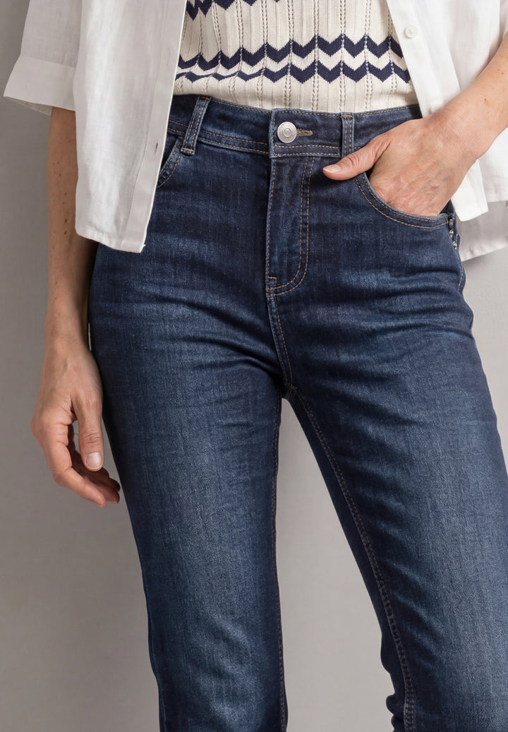 QR Style Blaire Bootcut,hw,dar, Dark Blue Washed 18046 Bild 6