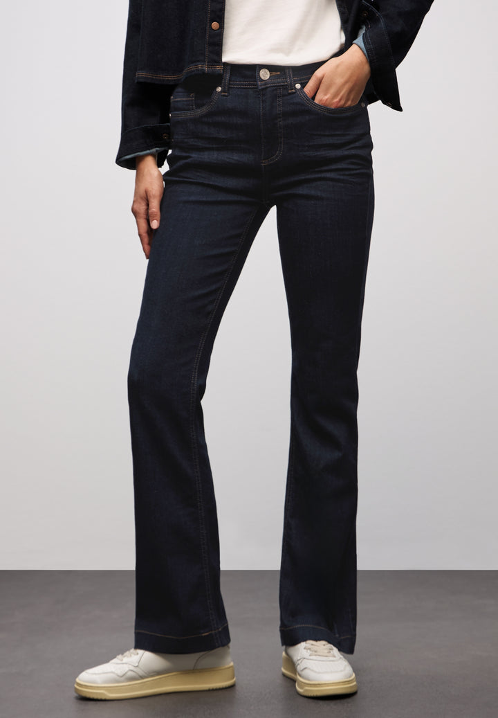 QR Style Bootcut,hw,rinsed, rinsed dark blue 17233 Bild 3