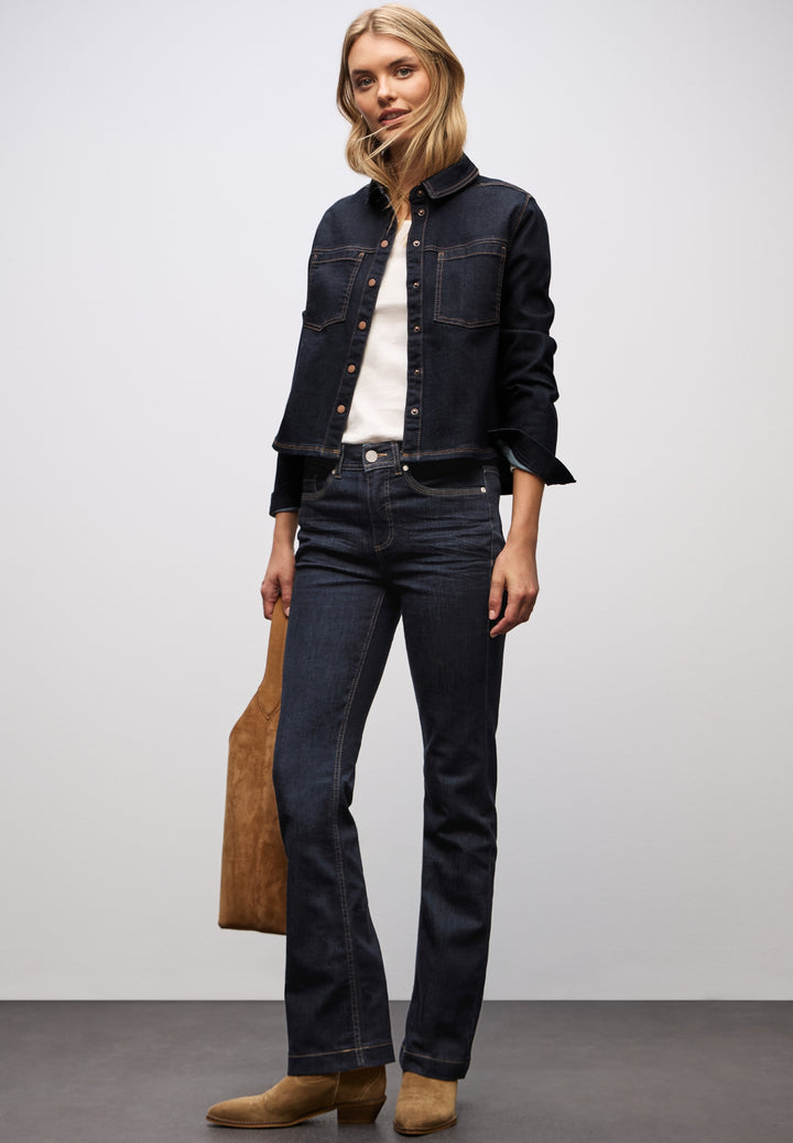 QR Style Bootcut,hw,rinsed, rinsed dark blue 17233 Bild 6