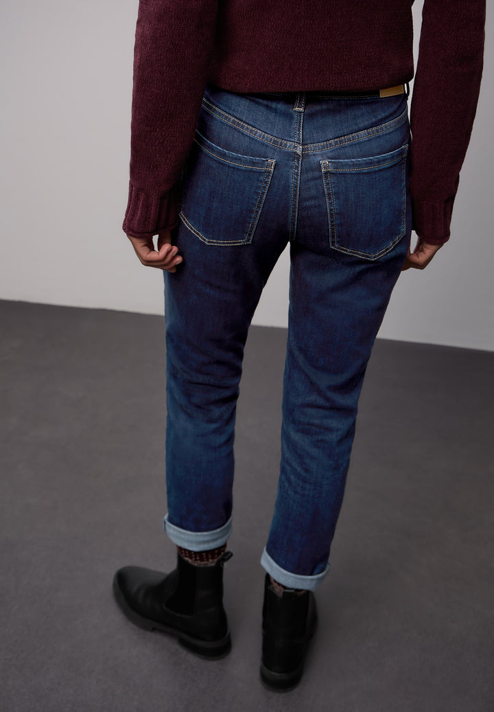 QR Style Boyfriend,mw,dark blu, dark indigo soft washed 17239 Bild 4