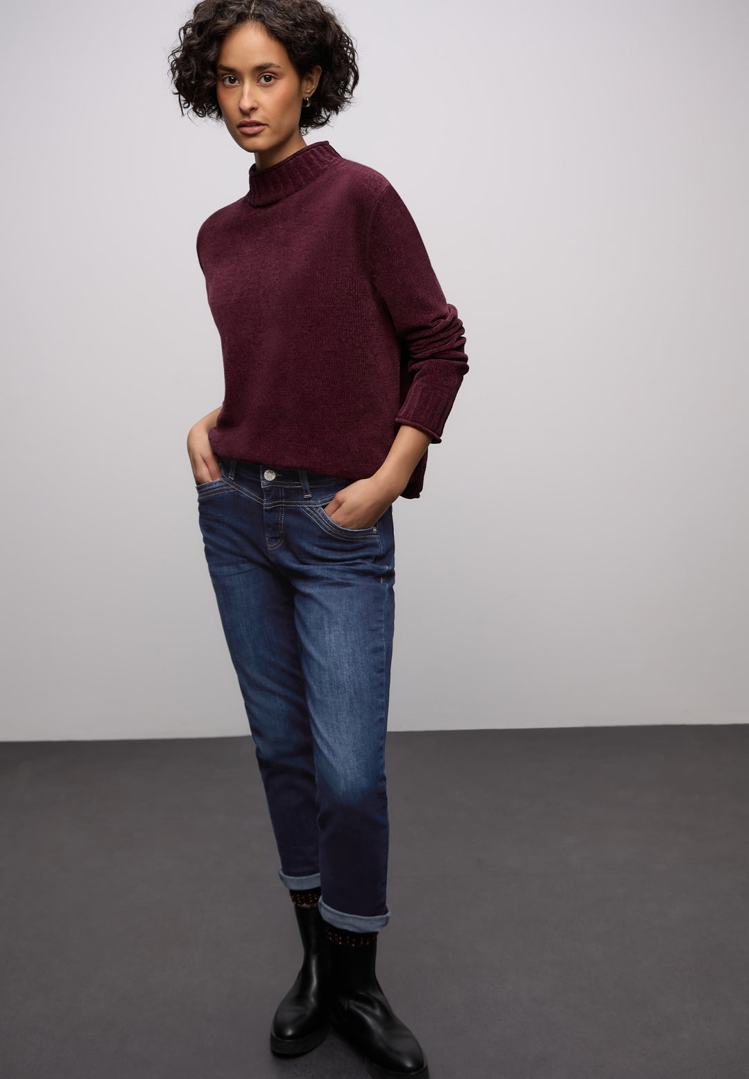 QR Style Boyfriend,mw,dark blu, dark indigo soft washed 17239 Bild 6