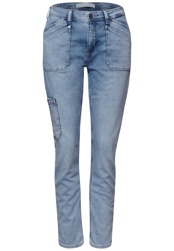 QR Style Charlie Boyfriend Car, Bleached Washed 17631 Bild 1