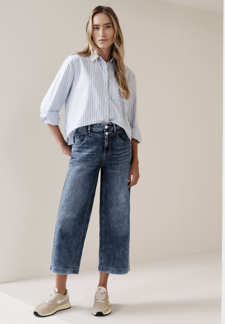 QR Style Emee Wide Leg,hw,dark, dark blue wash 17676 Bild 3