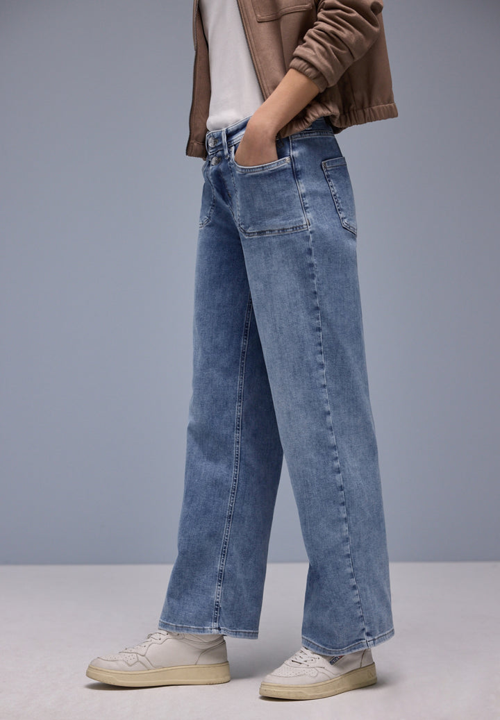 QR Style Emee Wide Leg,hw,ligh, Light Blue Authentic 17626 Bild 5