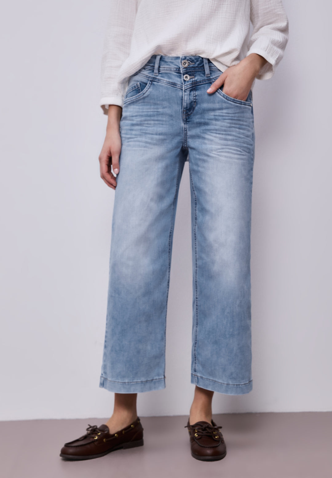 QR Style Emee Wide Leg,hw,ligh, light blue wash 17675 Bild 3