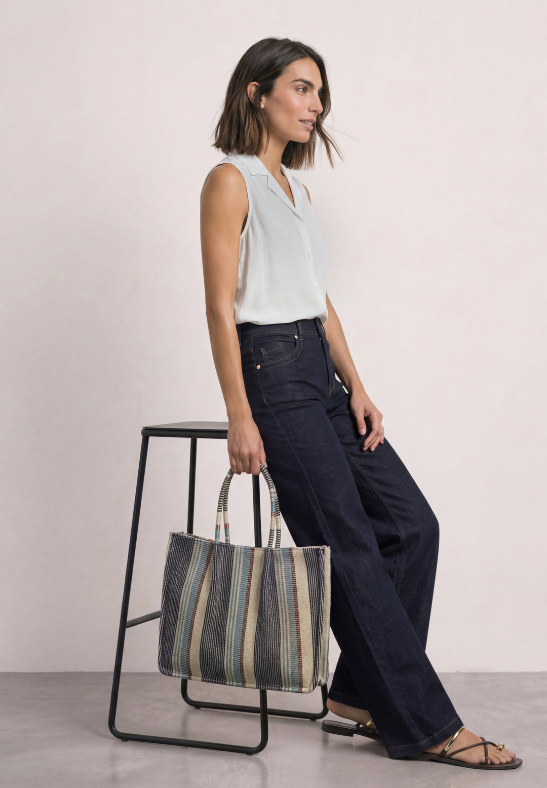 QR Style Emee Wide Leg,hw,rins, Rinse Soft Washed 18054 Bild 5