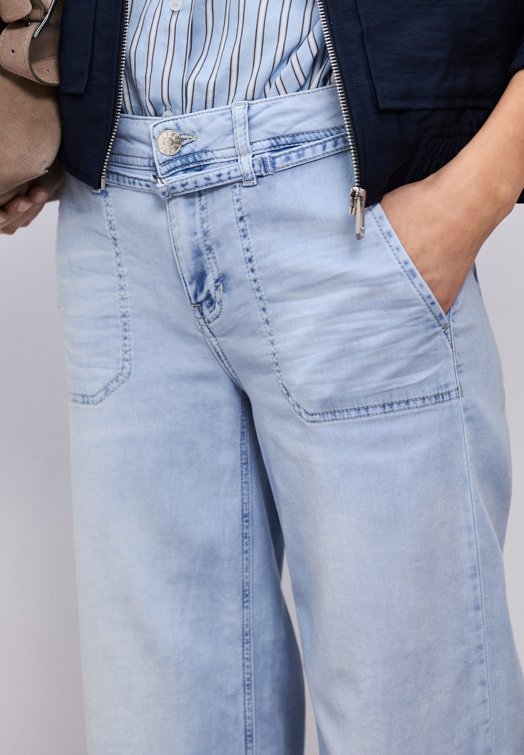 QR Style Emee Wide Leg,mw,blea, ultra bleached wash 17682 Bild 6