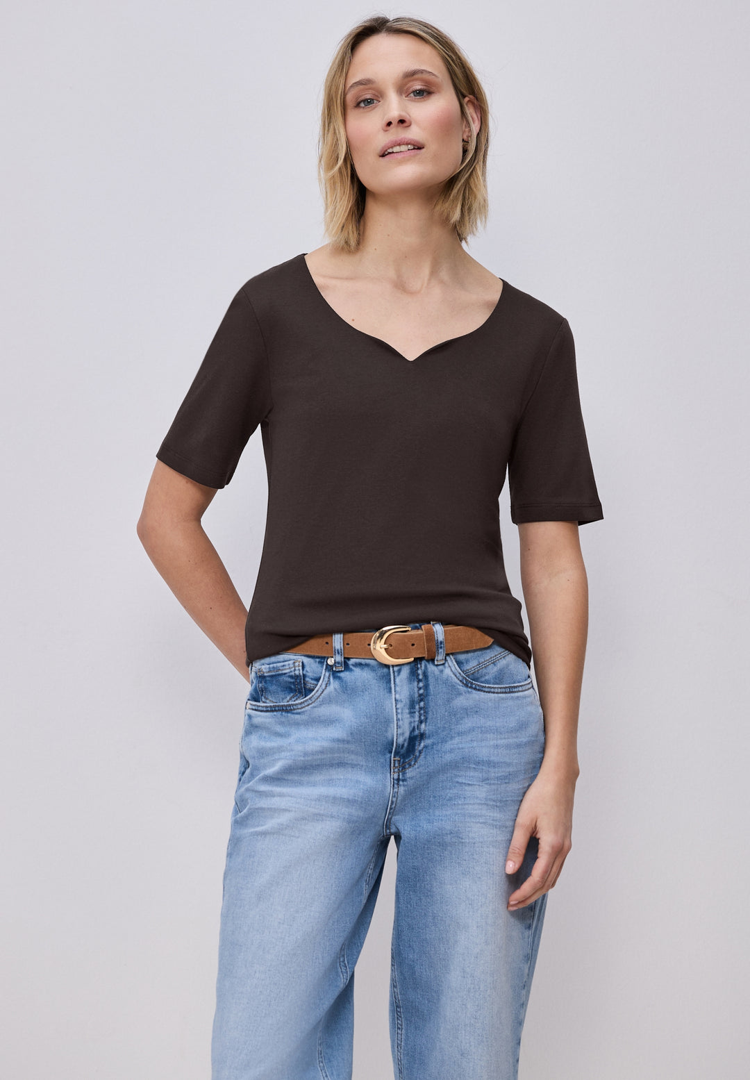 QR Style heart neck Ada 1/2 sl, espresso brown 17276 Bild 5