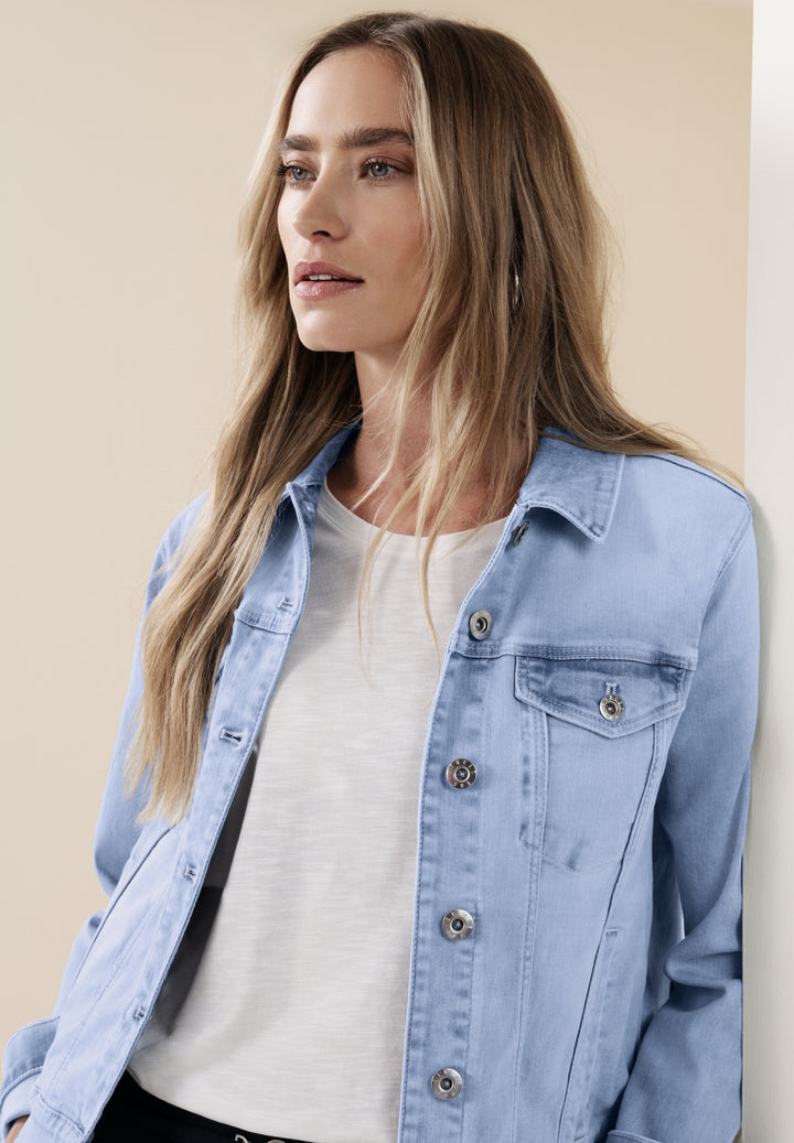 QR Style Jacket,light blue was, Light blue washed 17791 Bild 3
