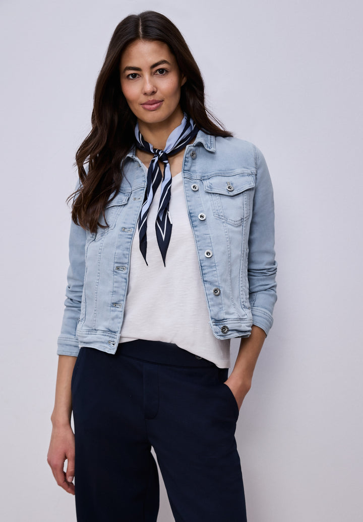 QR Style Jacket,light blue was, Light blue washed 17791 Bild 6