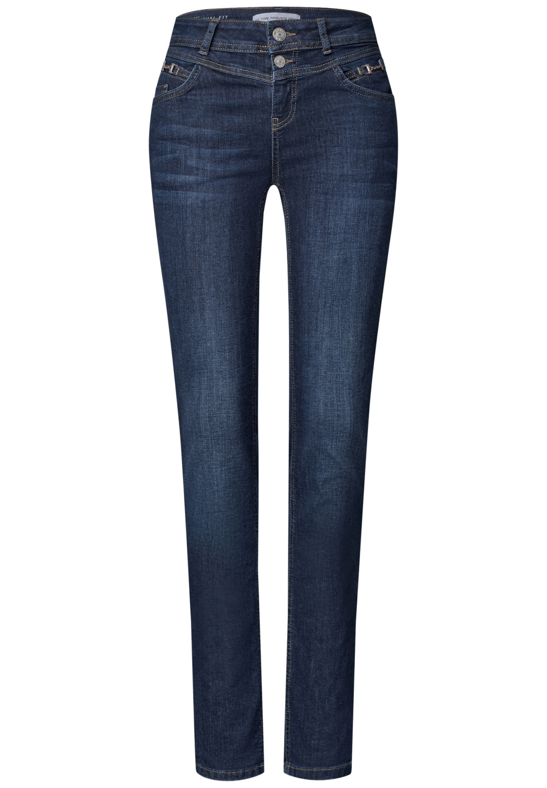 QR Style Jane,deco,mw,dark blu, Dark Blue Soft Washed 18051 Bild 1