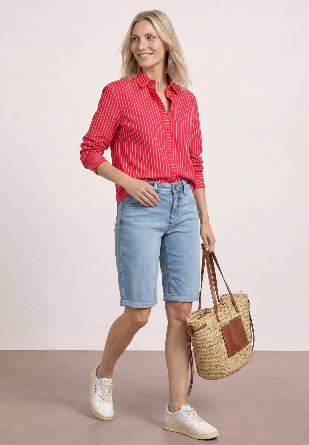 QR Style Jane,mw,bermuda,bleac, light blue authentic wash 17690 Bild 5