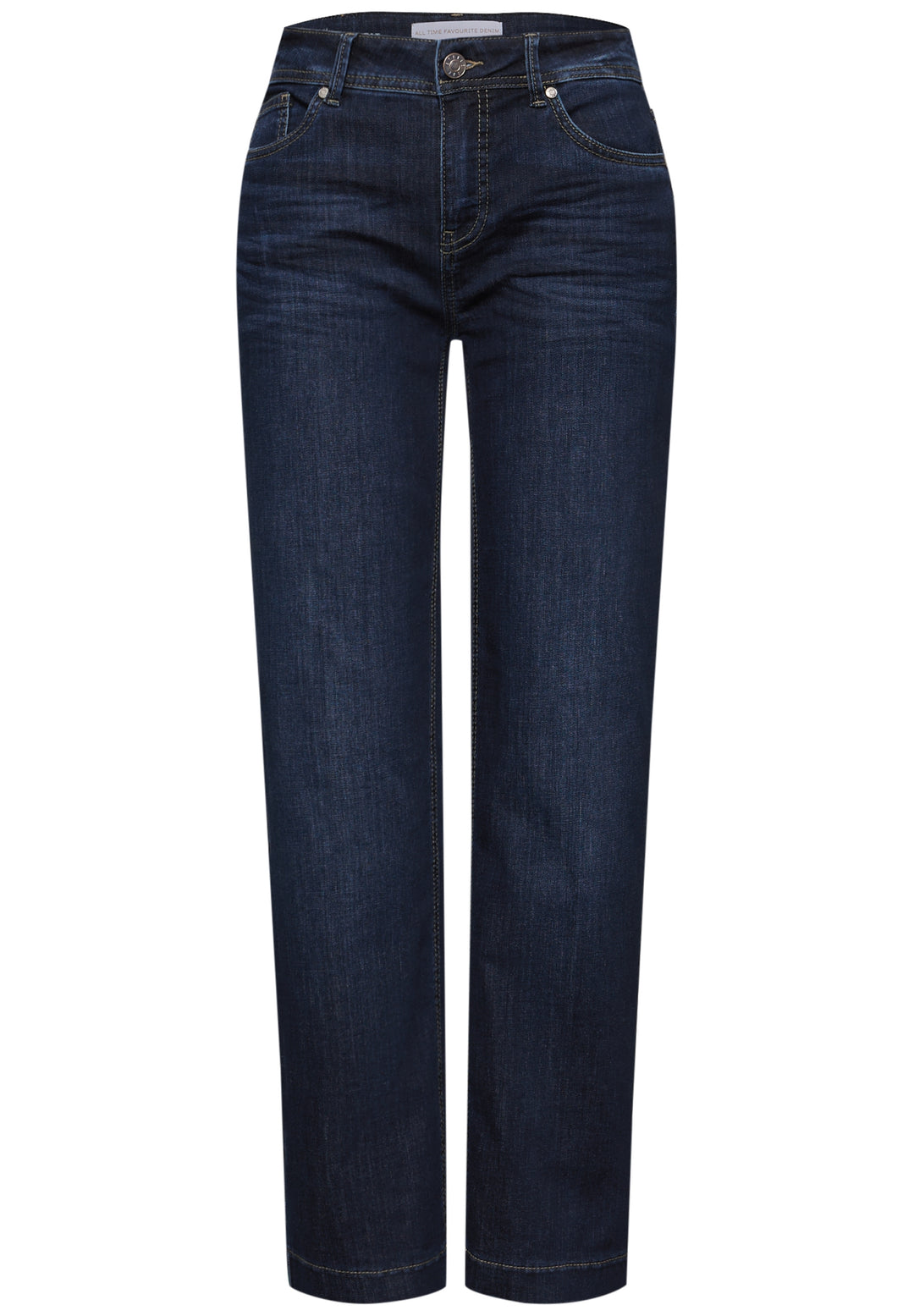 QR Style Straight Leg,mw,dark, deep indigo washed 17230 Bild 1