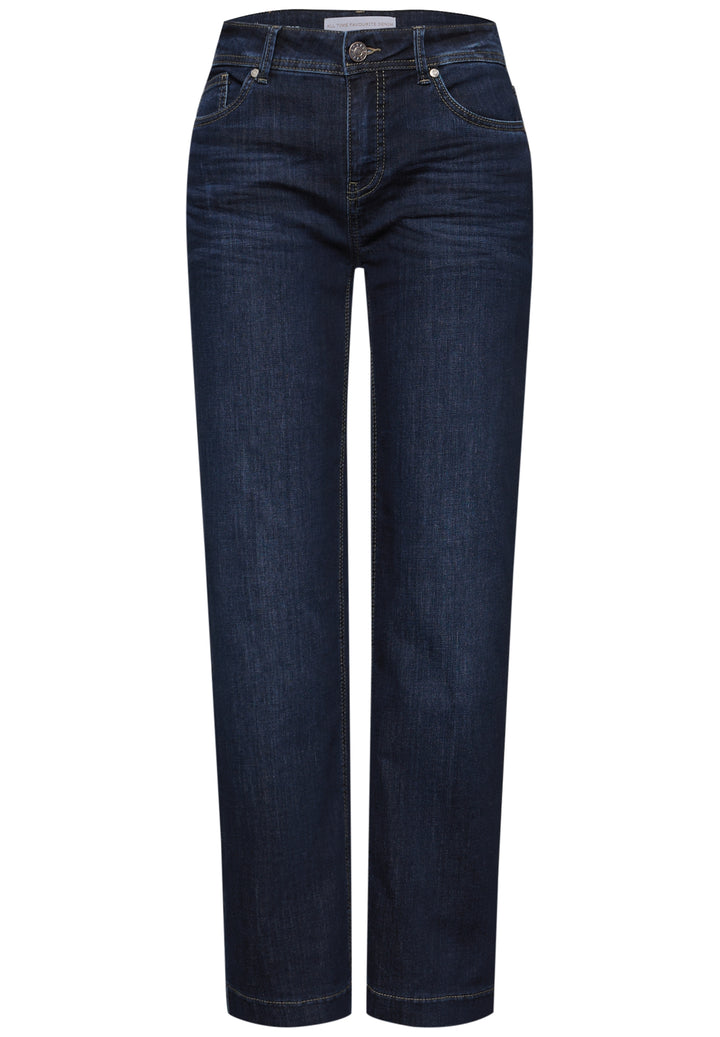 QR Style Straight Leg,mw,dark, deep indigo washed 17230 Bild 1