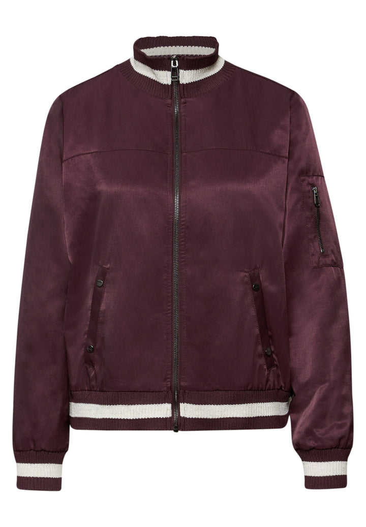 Satin Bomber Blouson Jkt w. Kn, jazz berry 17151 Bild 1