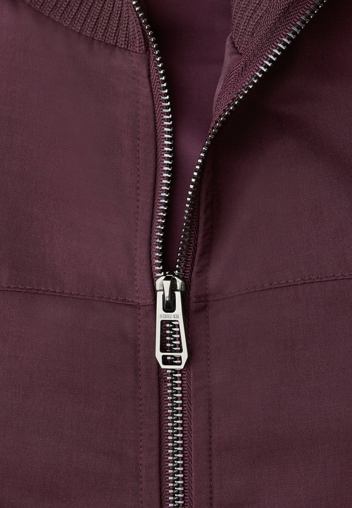 Satin Bomber Blouson Jkt w. Kn, jazz berry 17151 Bild 2