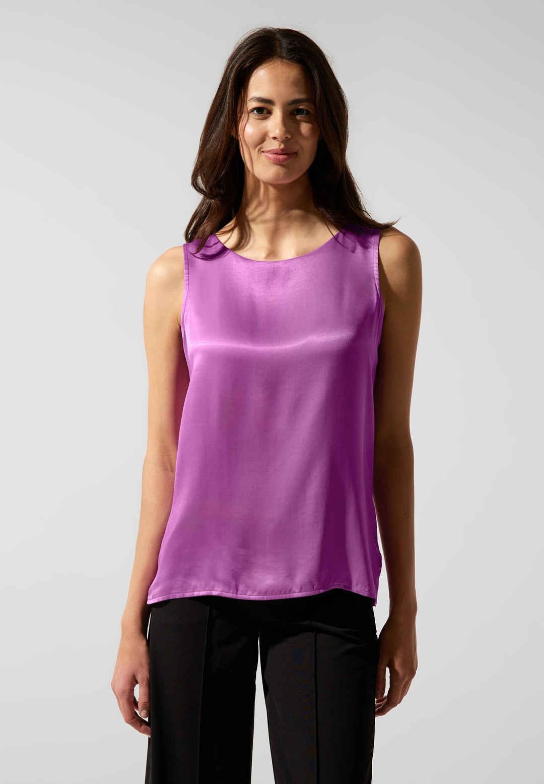 satin look top, meta lilac 15141 Bild 2