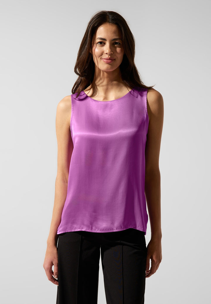 satin look top, meta lilac 15141 Bild 2