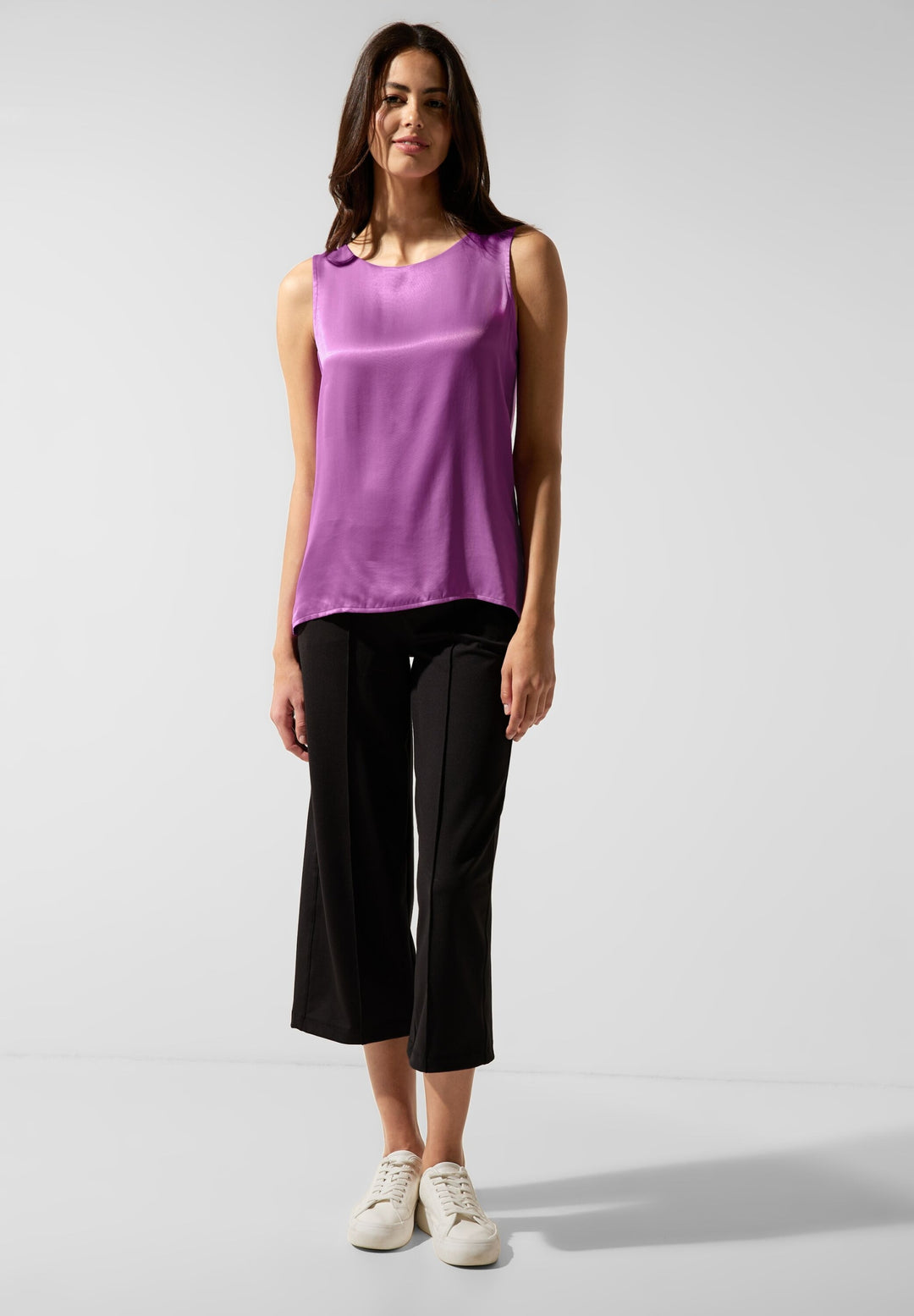 satin look top, meta lilac 15141 Bild 4