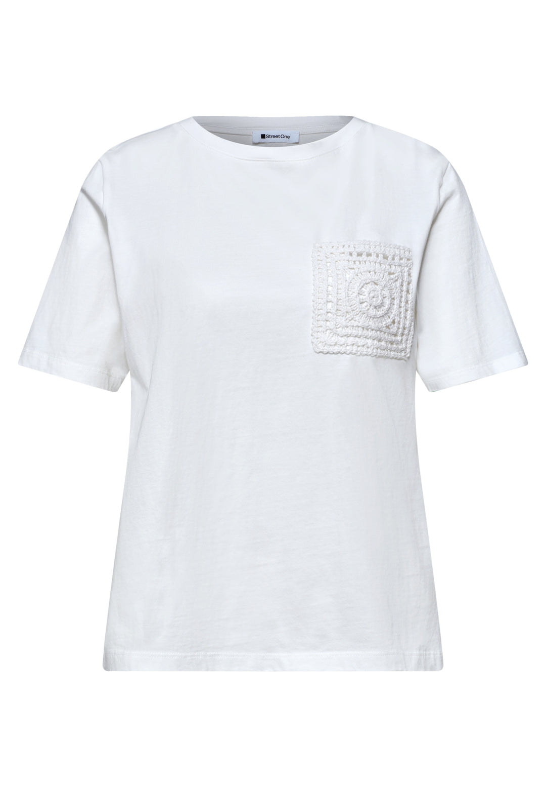 shirt w.crochet pocket, off white 10108 Bild 1