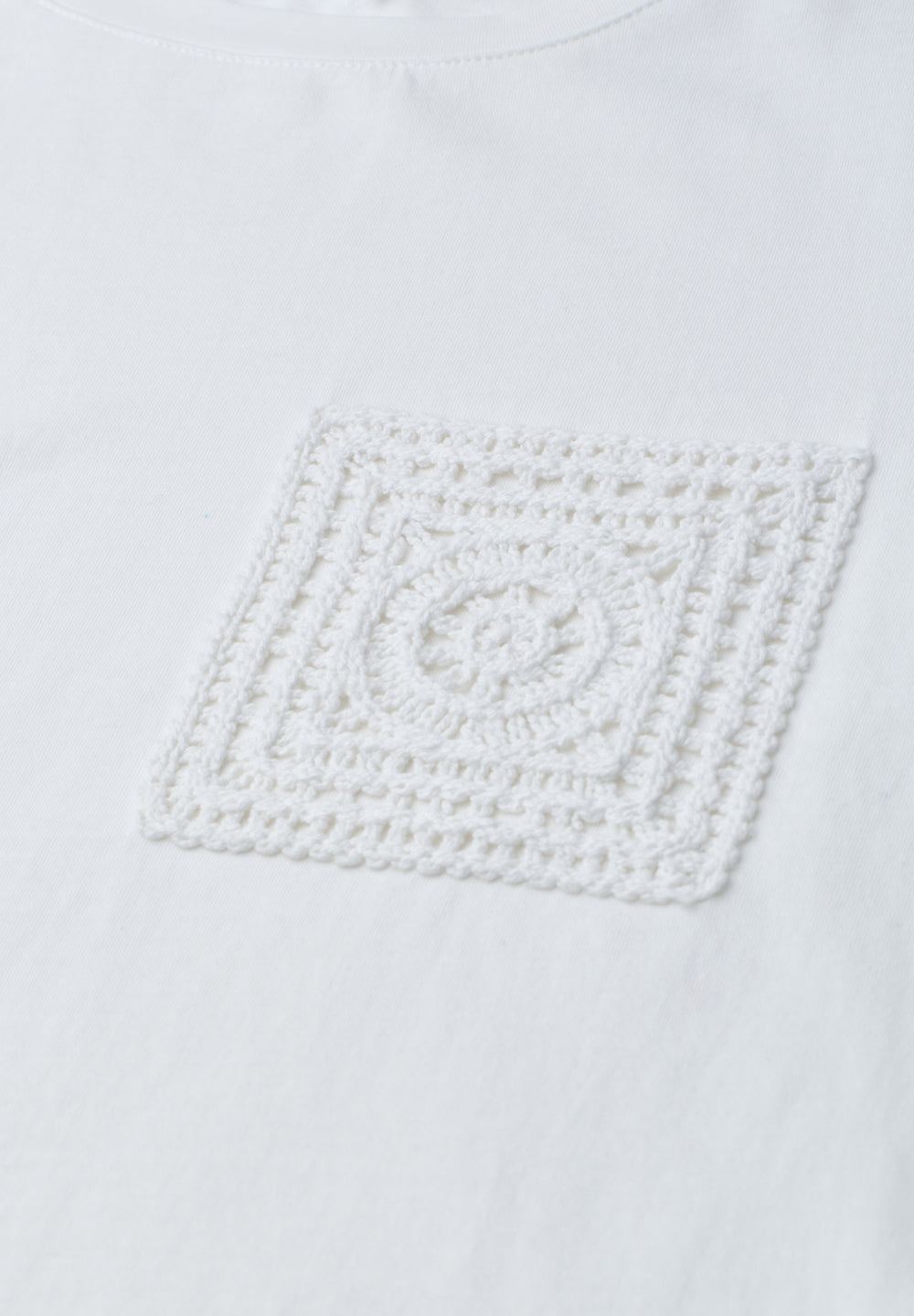 shirt w.crochet pocket, off white 10108 Bild 2