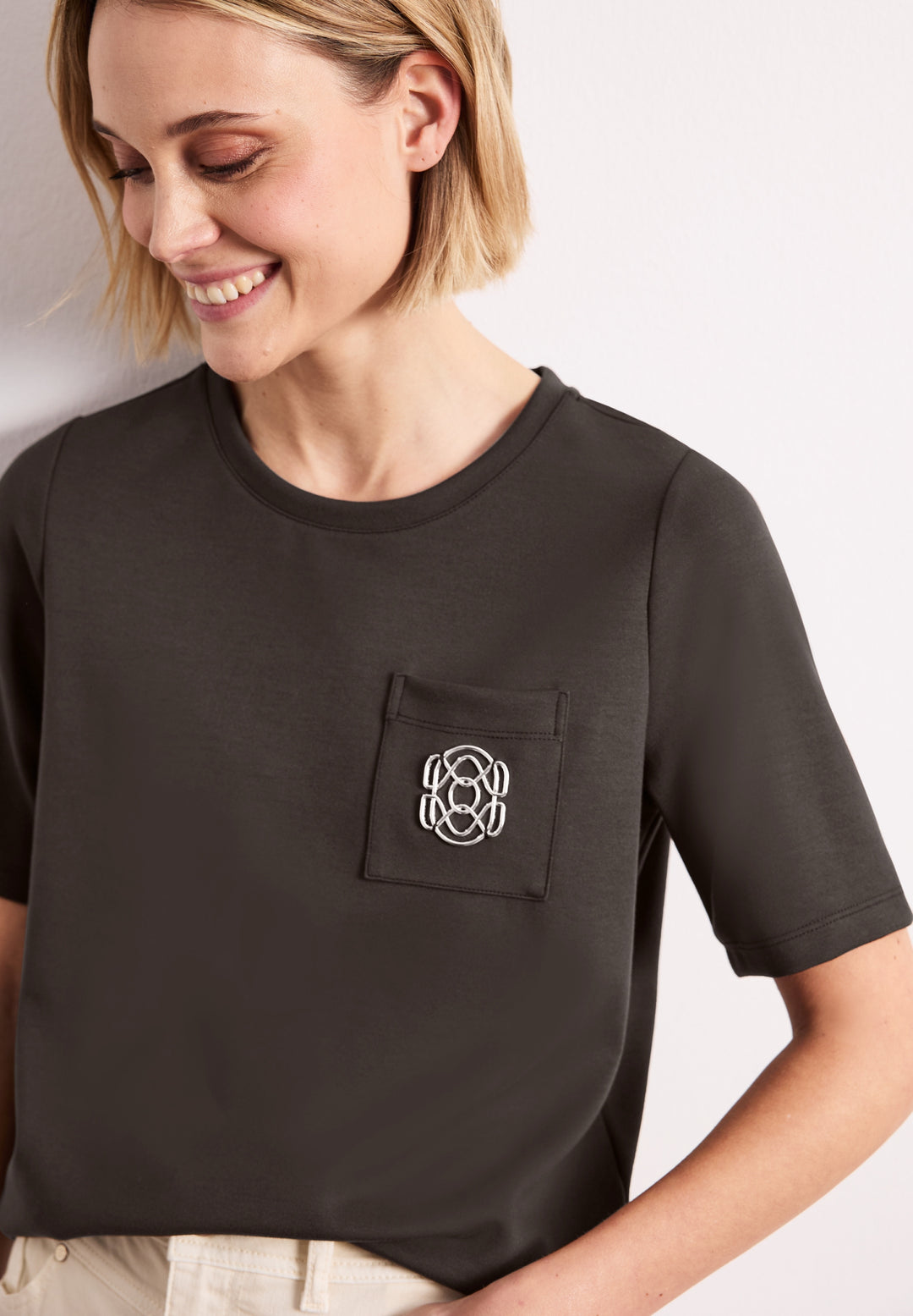 shirt w.deco detail, espresso brown 17276 Bild 3