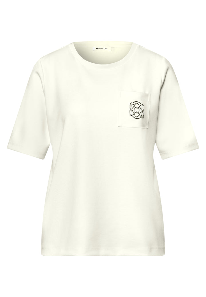 shirt w.deco detail, off white 10108 Bild 1