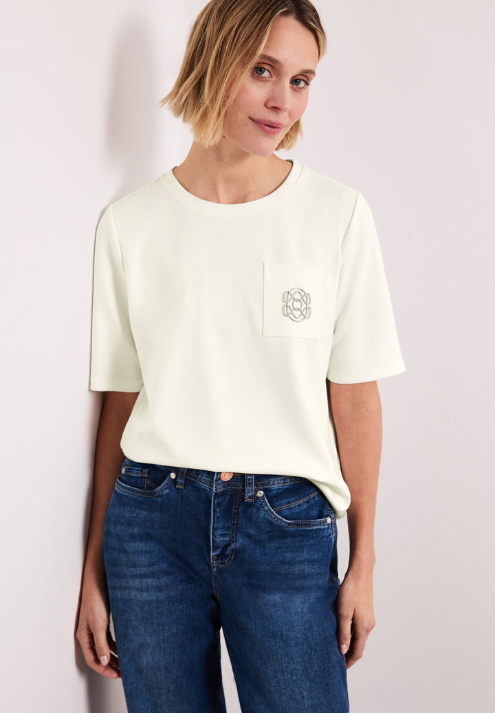 shirt w.deco detail, off white 10108 Bild 3
