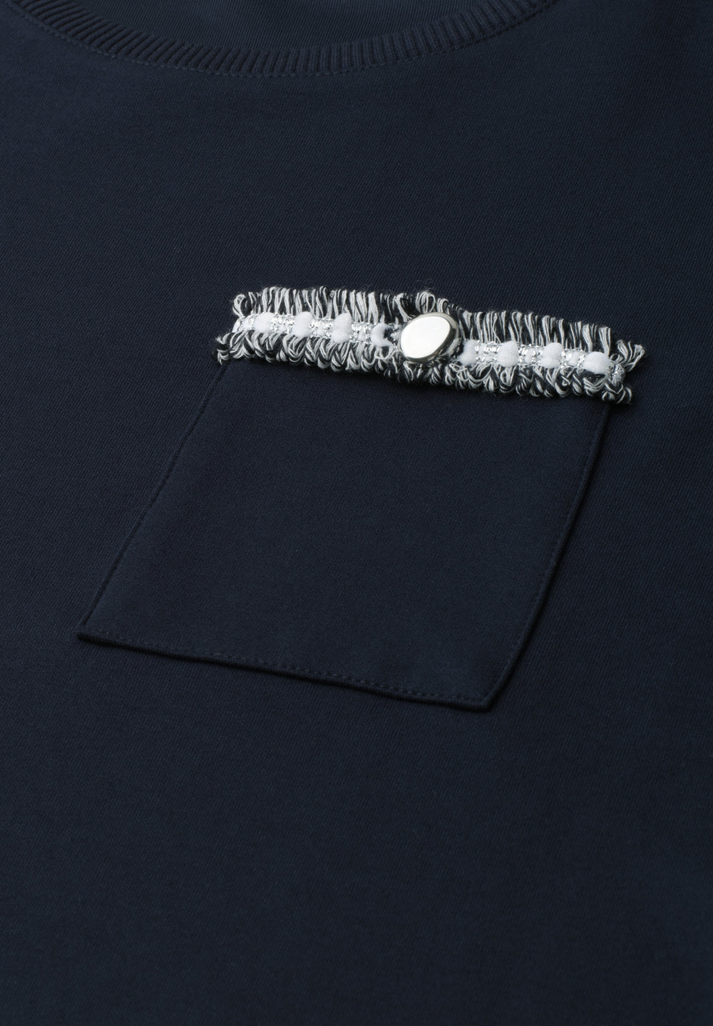 shirt w.deco tape at pocket, darkest blue 17915 Bild 2