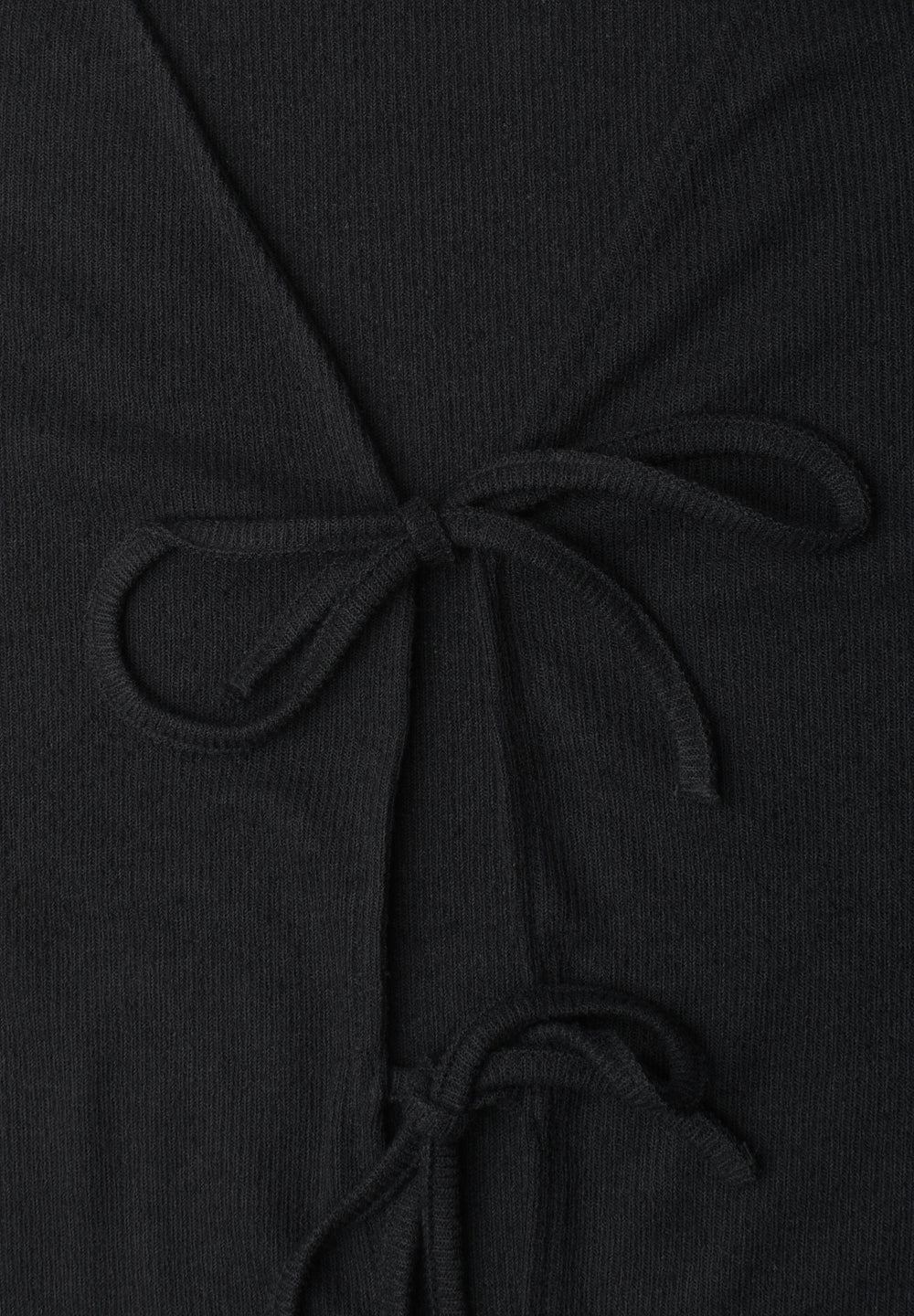 short knit look jacket w.strin, Black 10001 Bild 2