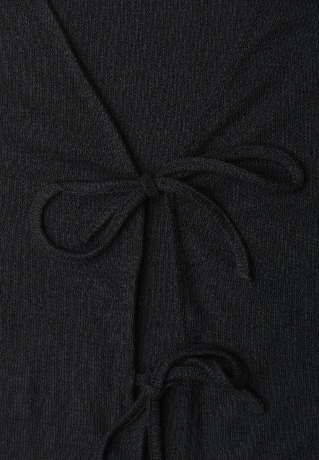 short knit look jacket w.strin, Black 10001 Bild 2